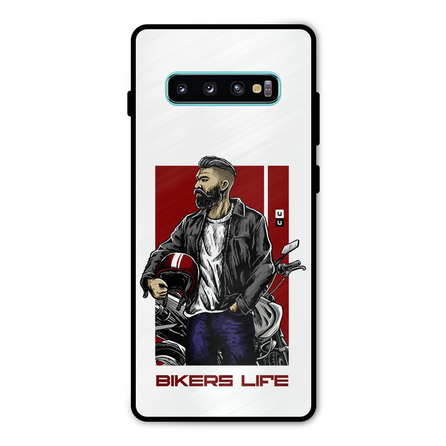 Biker Life Metal Back Case for Galaxy S10 Plus
