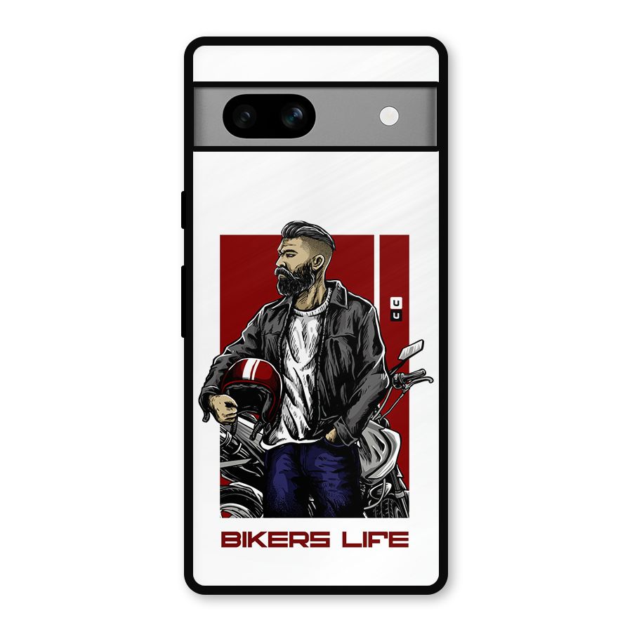 Biker Life Metal Back Case for Google Pixel 7a