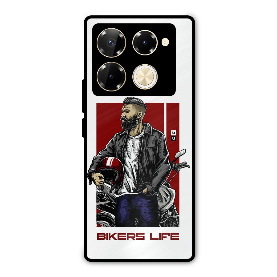 Biker Life Metal Back Case for Infinix Note 40 Pro