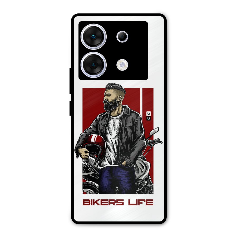 Biker Life Metal Back Case for Infinix Zero 30 5G
