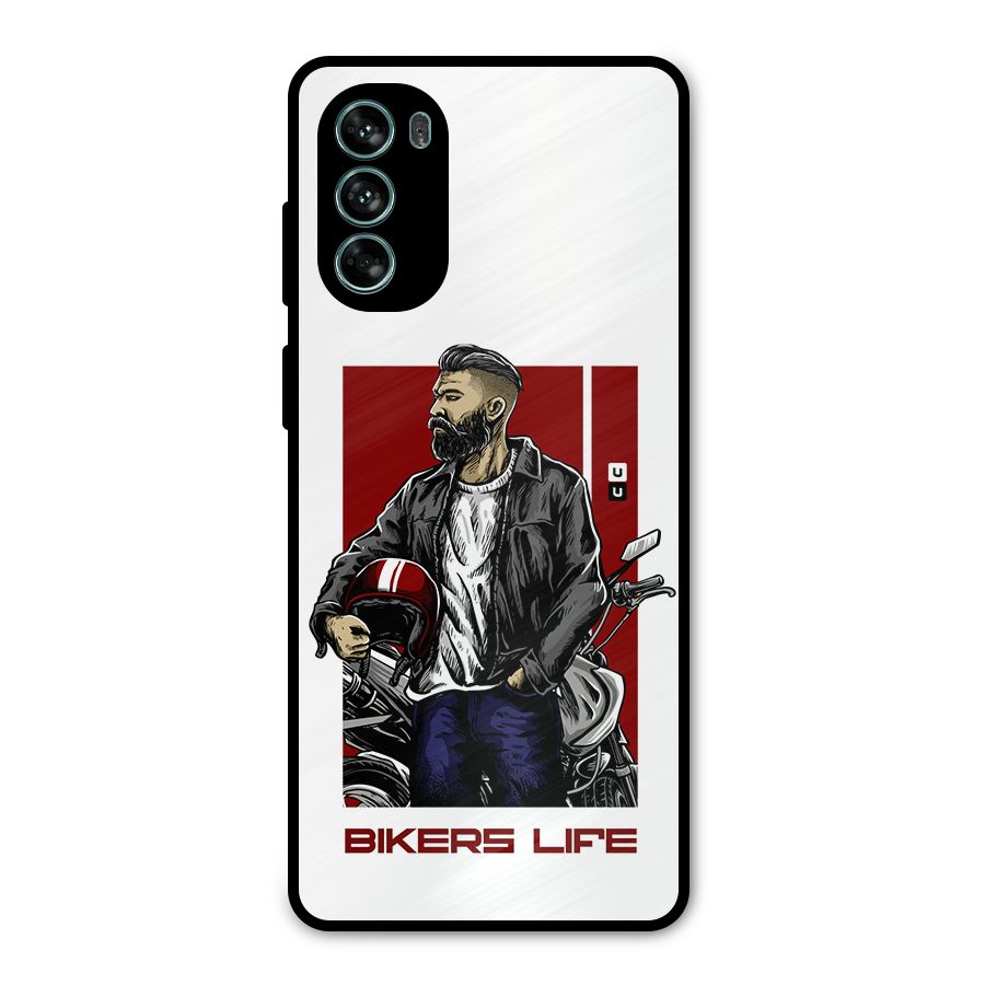 Biker Life Metal Back Case for Moto G62