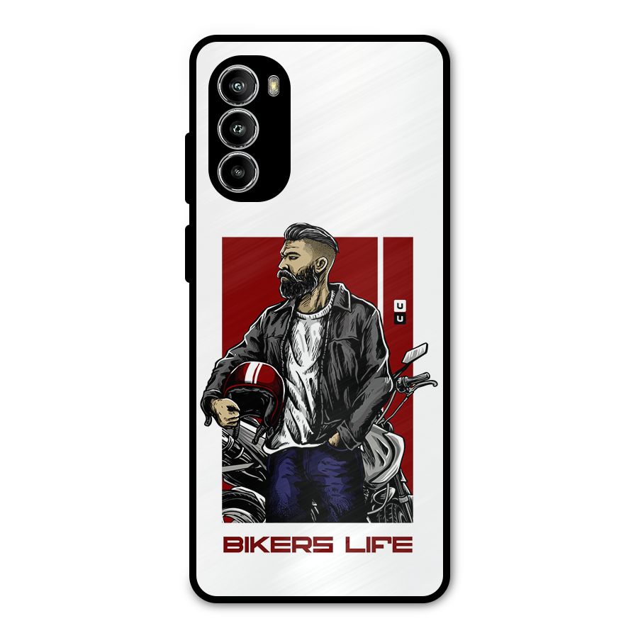 Biker Life Metal Back Case for Moto G82
