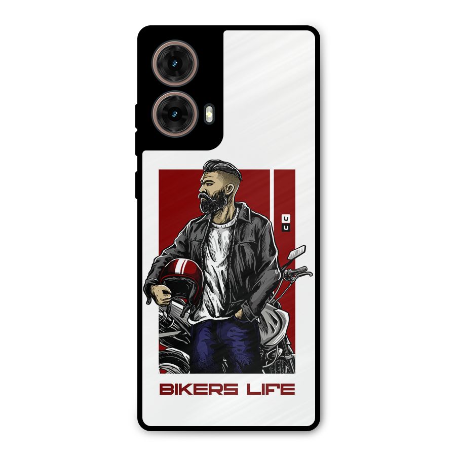 Biker Life Metal Back Case for Moto G85