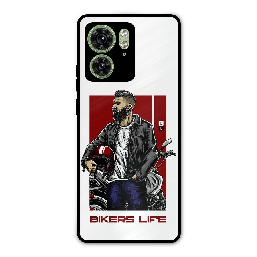 Biker Life Metal Back Case for Motorola Edge 40 5G