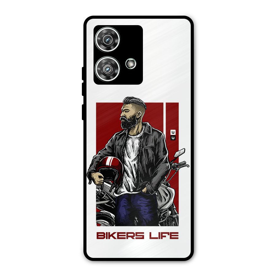 Biker Life Metal Back Case for Motorola Edge 40 Neo