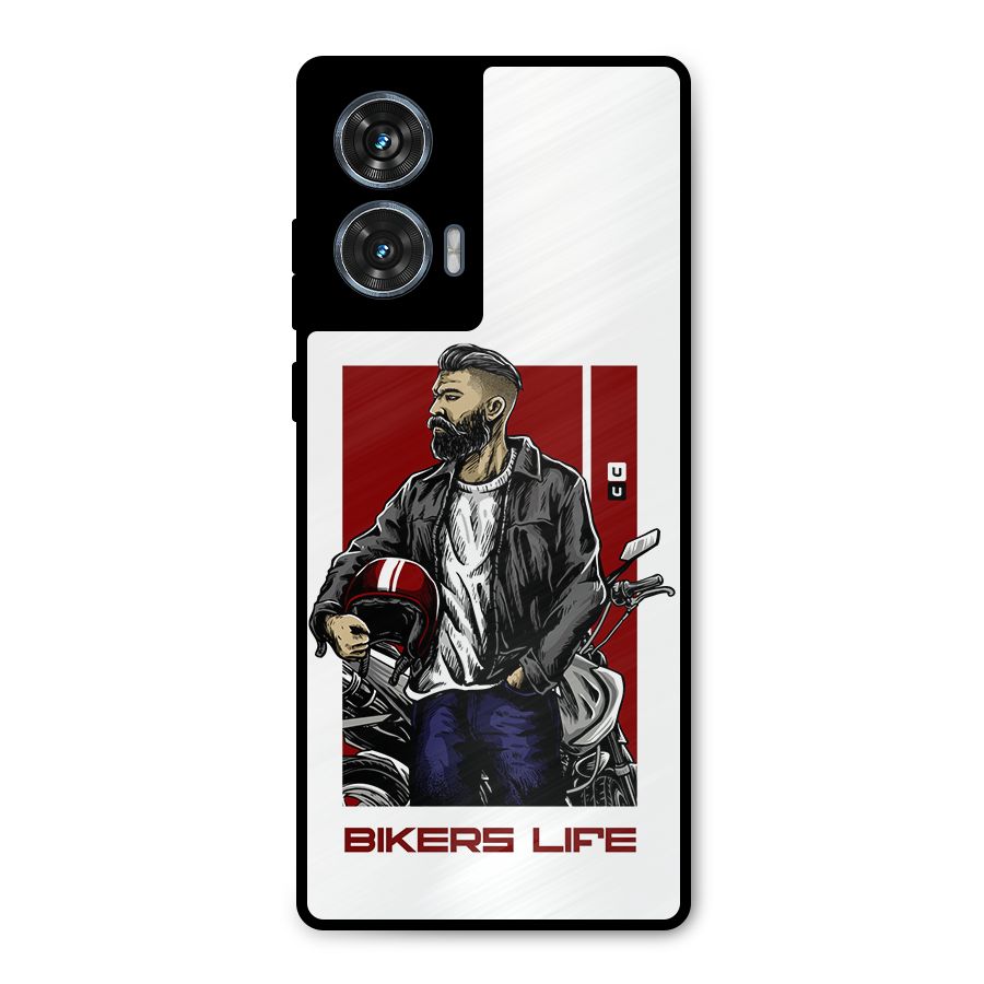 Biker Life Metal Back Case for Motorola Edge 50 Fusion