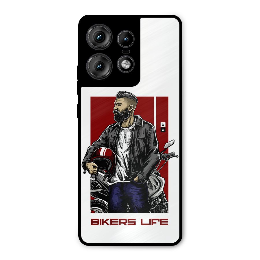 Biker Life Metal Back Case for Motorola Edge 50 Pro