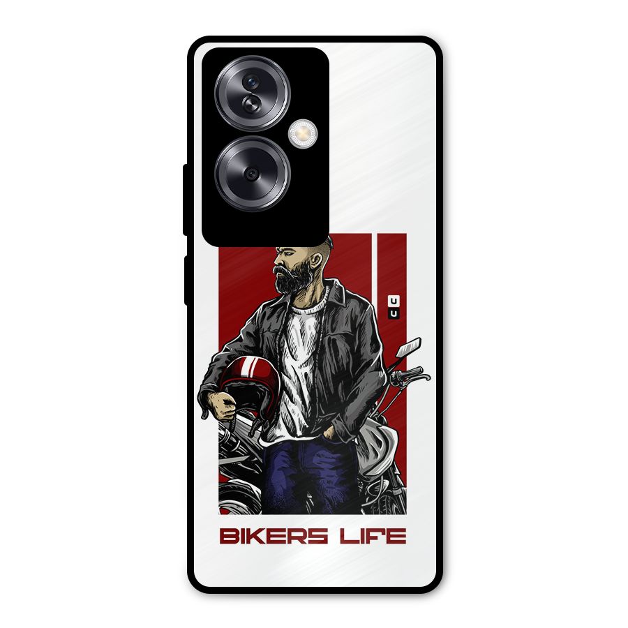Biker Life Metal Back Case for Oppo A79 5G