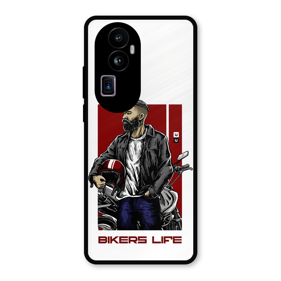 Biker Life Metal Back Case for Oppo Reno10 Pro Plus