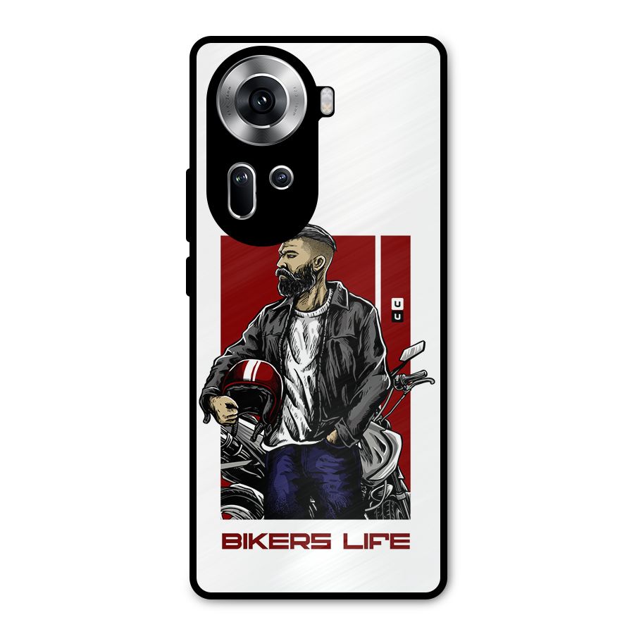 Biker Life Metal Back Case for Oppo Reno11 5G