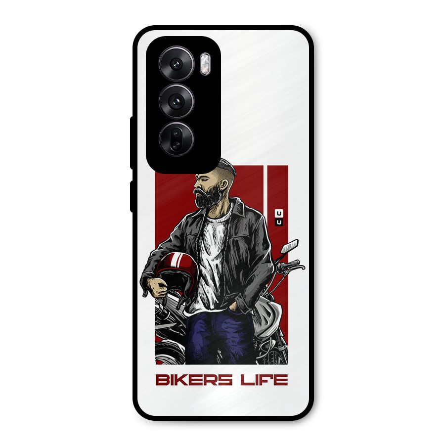 Biker Life Metal Back Case for Oppo Reno12