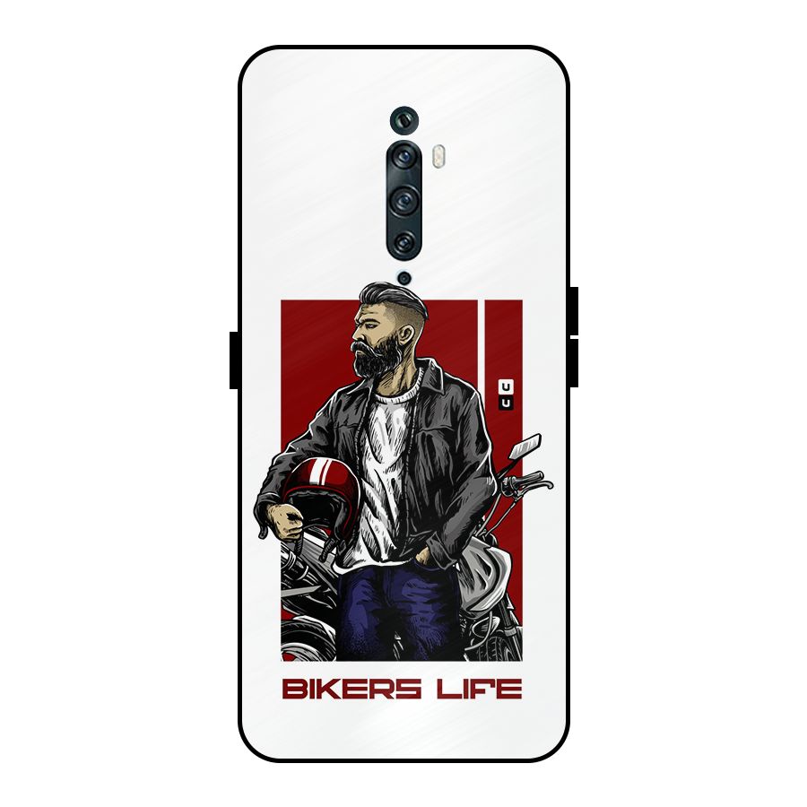 Biker Life Metal Back Case for Oppo Reno2 Z