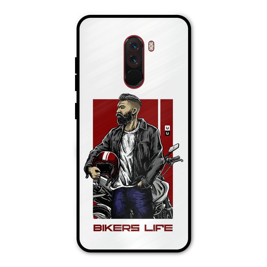 Biker Life Metal Back Case for Poco F1