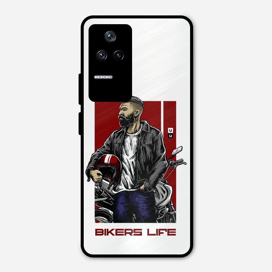Biker Life Metal Back Case for Poco F4 5G