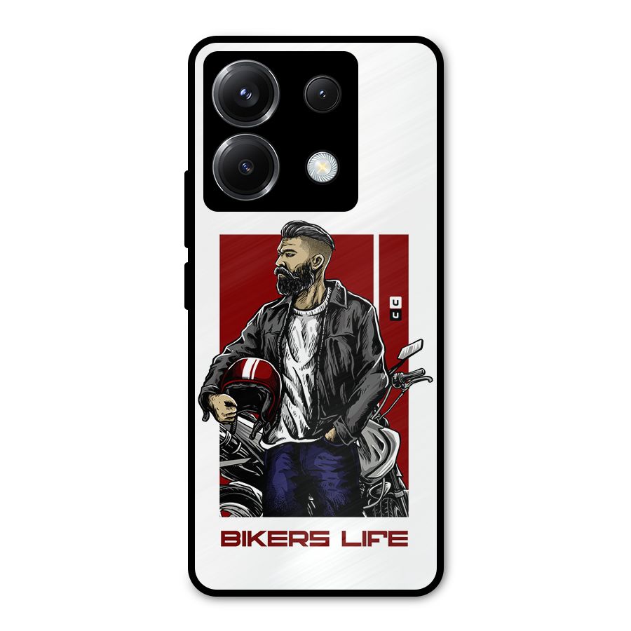 Biker Life Metal Back Case for Poco X6