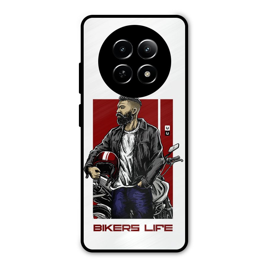 Biker Life Metal Back Case for Realme 12 5G