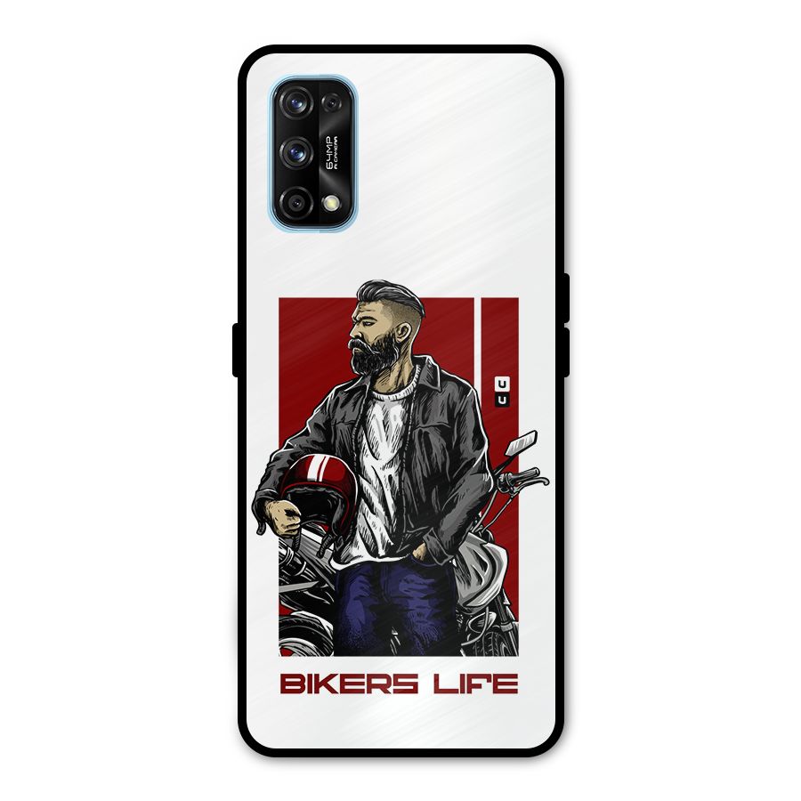 Biker Life Metal Back Case for Realme 7 Pro