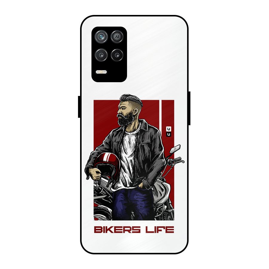 Biker Life Metal Back Case for Realme 8 5G