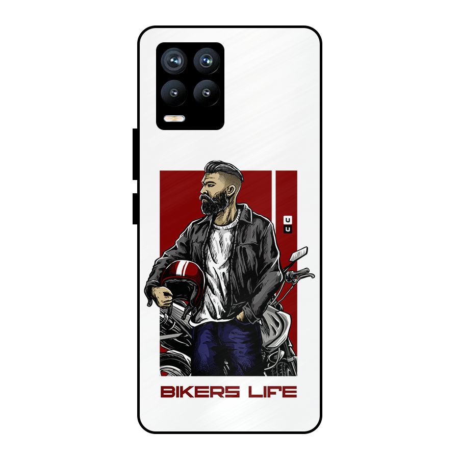 Biker Life Metal Back Case for Realme 8 Pro