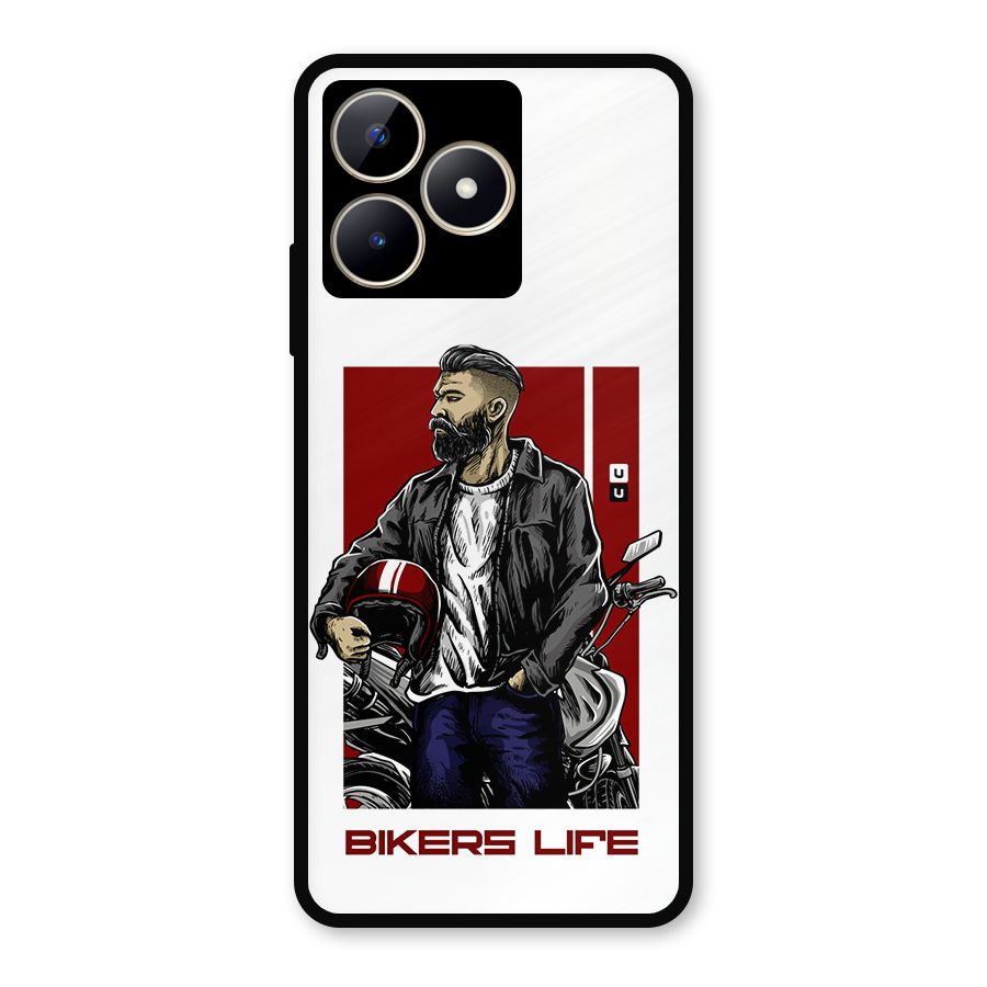 Biker Life Metal Back Case for Realme C53