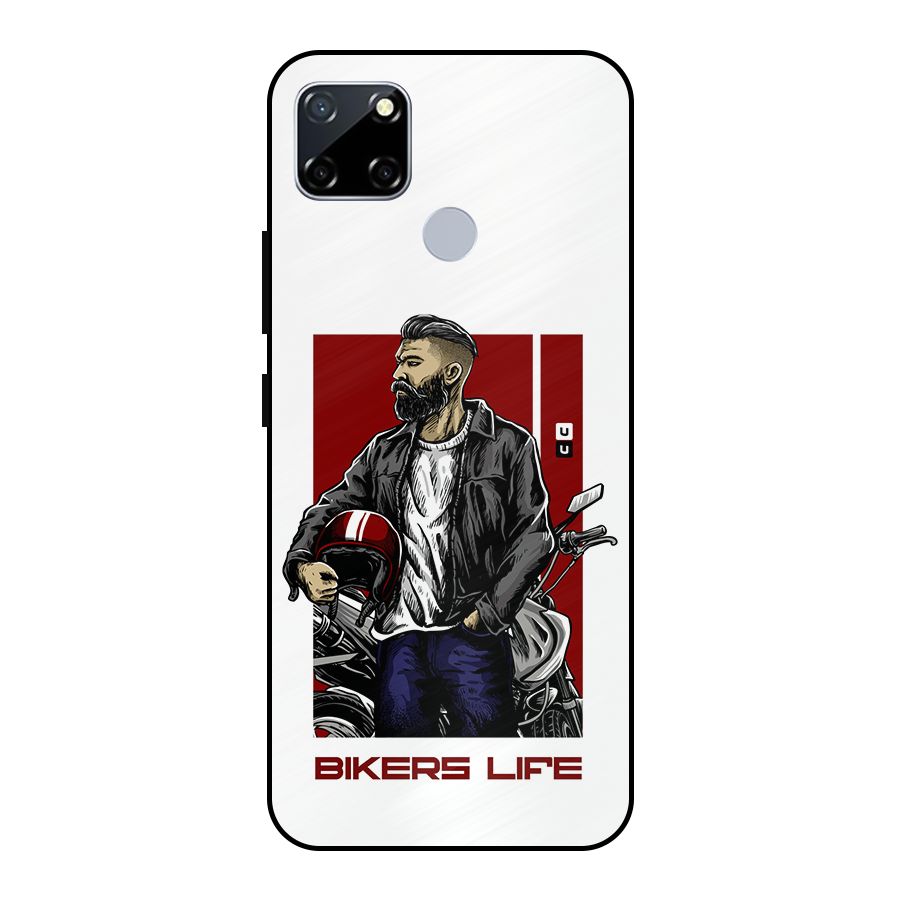 Biker Life Metal Back Case for Realme Narzo 30A