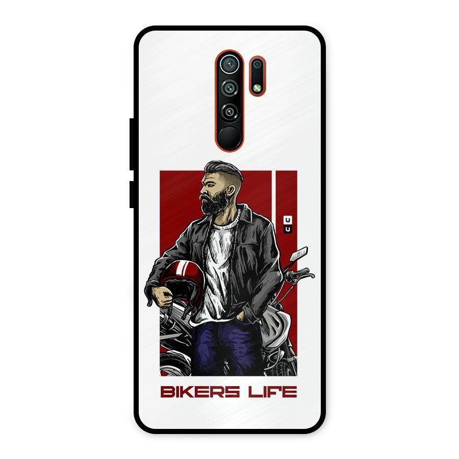 Biker Life Metal Back Case for Redmi 9 Prime