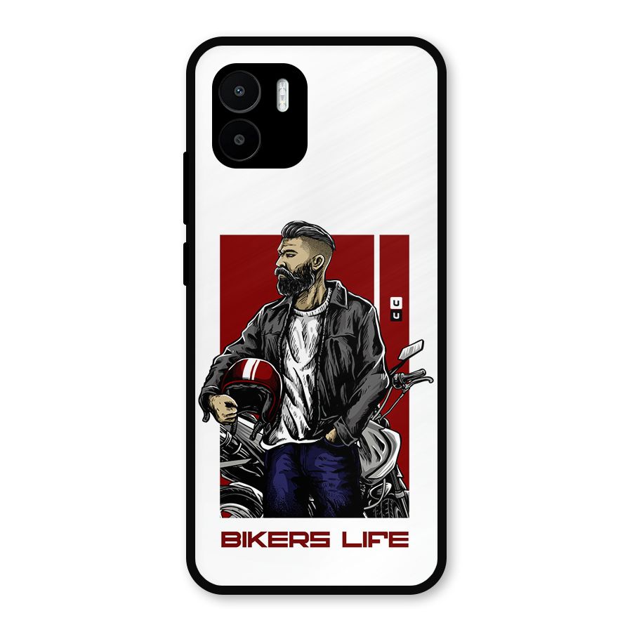 Biker Life Metal Back Case for Redmi A2