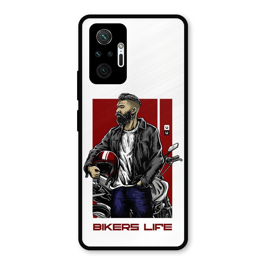 Biker Life Metal Back Case for Redmi Note 10 Pro