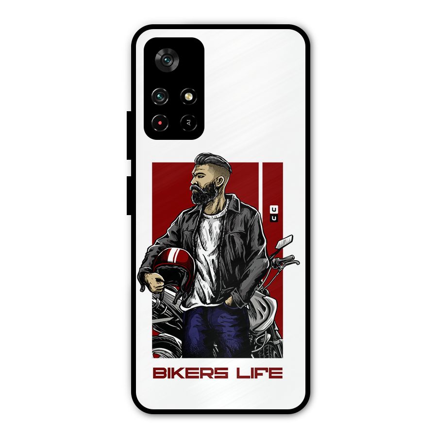 Biker Life Metal Back Case for Redmi Note 11T 5G