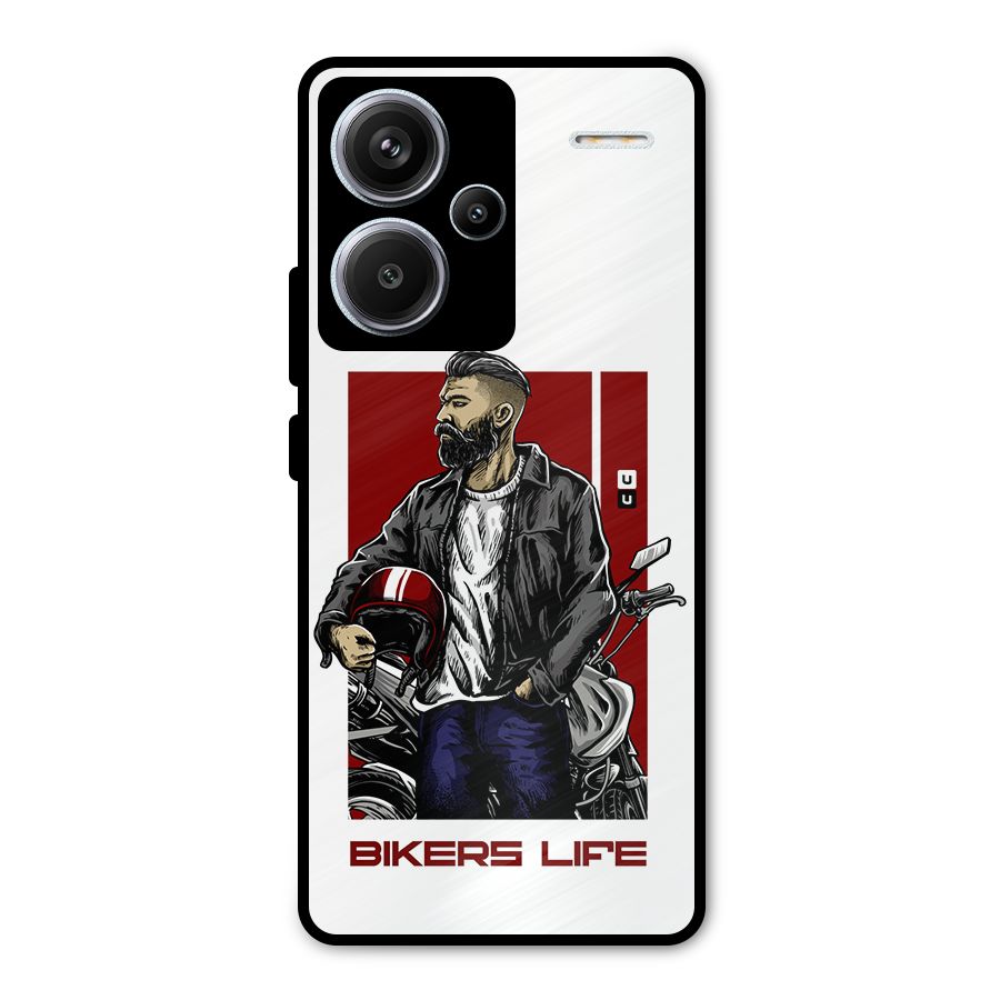 Biker Life Metal Back Case for Redmi Note 13 Pro Plus