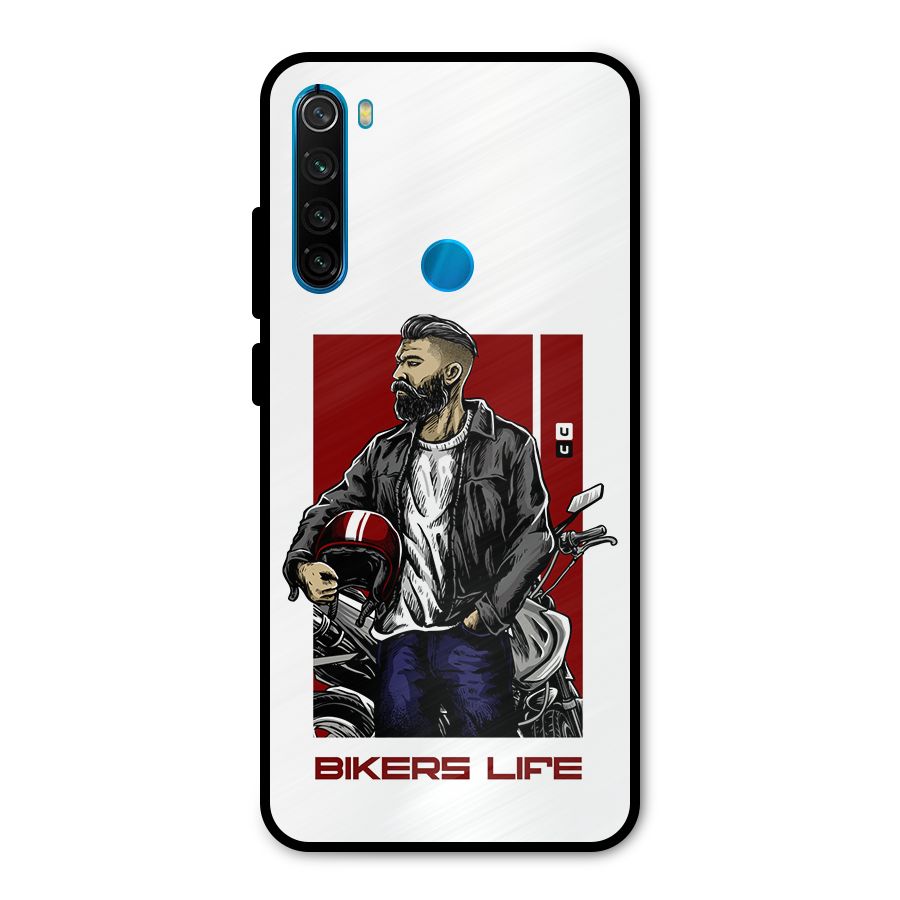 Biker Life Metal Back Case for Redmi Note 8