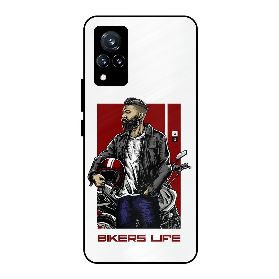 Biker Life Metal Back Case for Vivo V21 5G