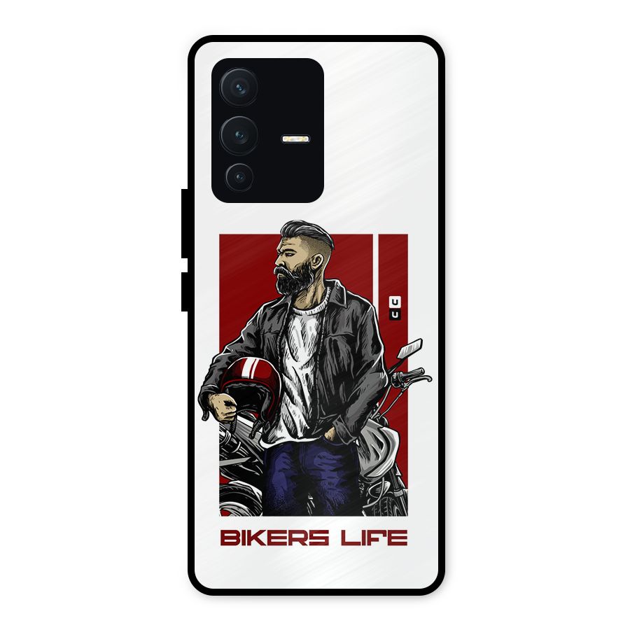 Biker Life Metal Back Case for Vivo V23 5G