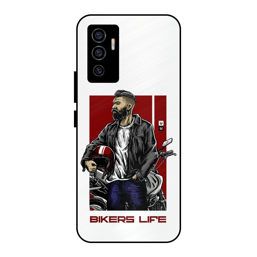Biker Life Metal Back Case for Vivo V23e