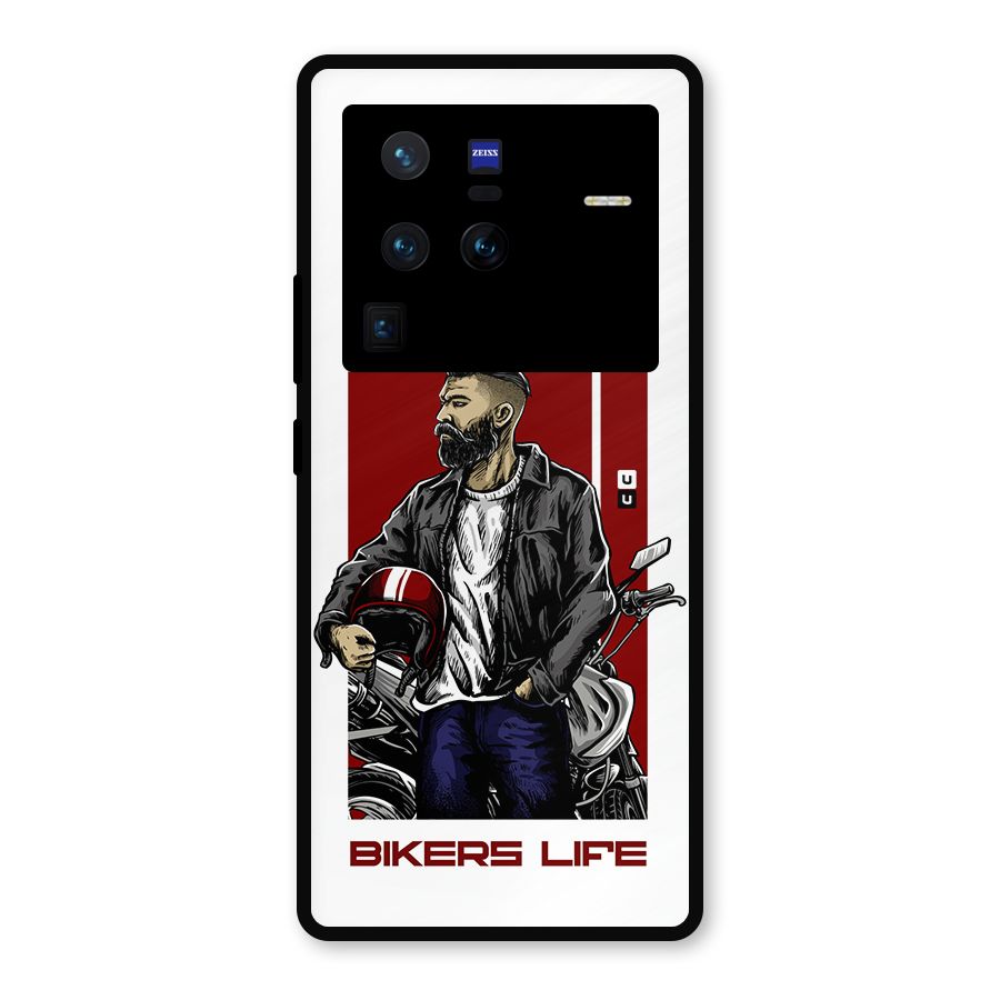 Biker Life Metal Back Case for Vivo X80 Pro