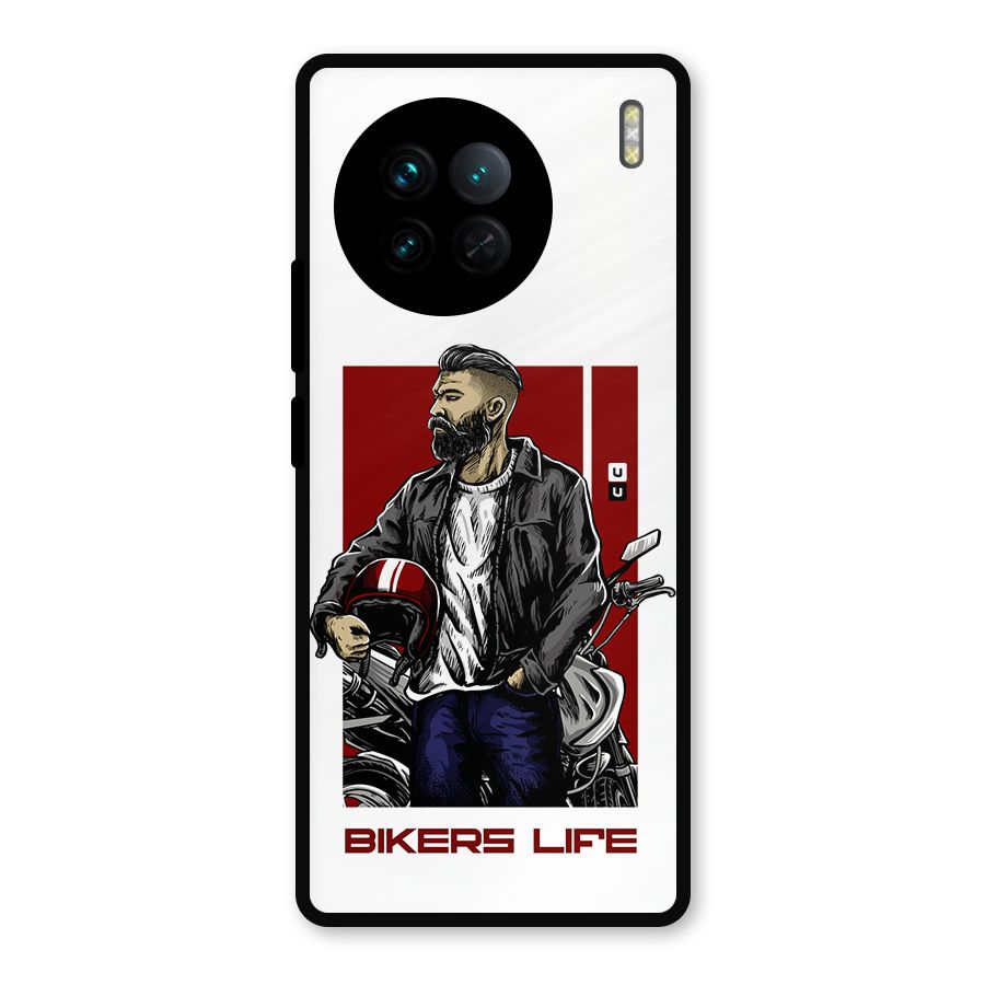 Biker Life Metal Back Case for Vivo X90