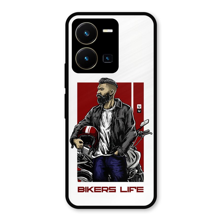 Biker Life Metal Back Case for Vivo Y35