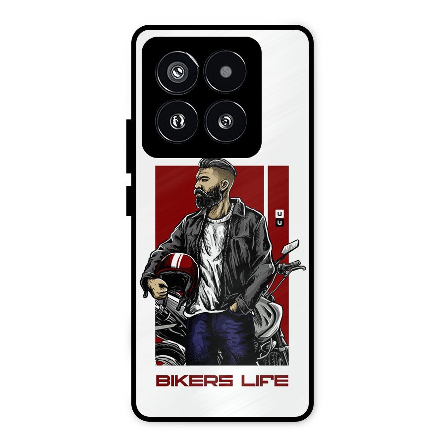 Biker Life Metal Back Case for Xiaomi 14 Pro