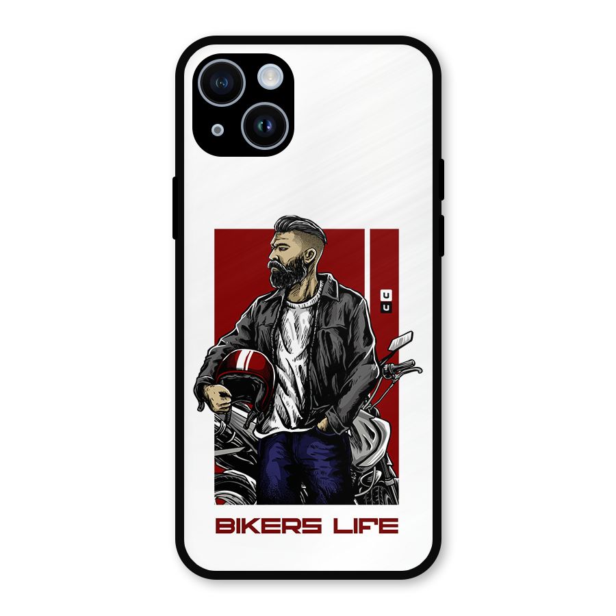 Biker Life Metal Back Case for iPhone 14