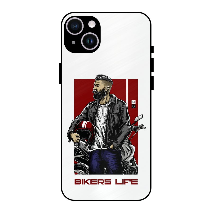 Biker Life Metal Back Case for iPhone 14 Plus