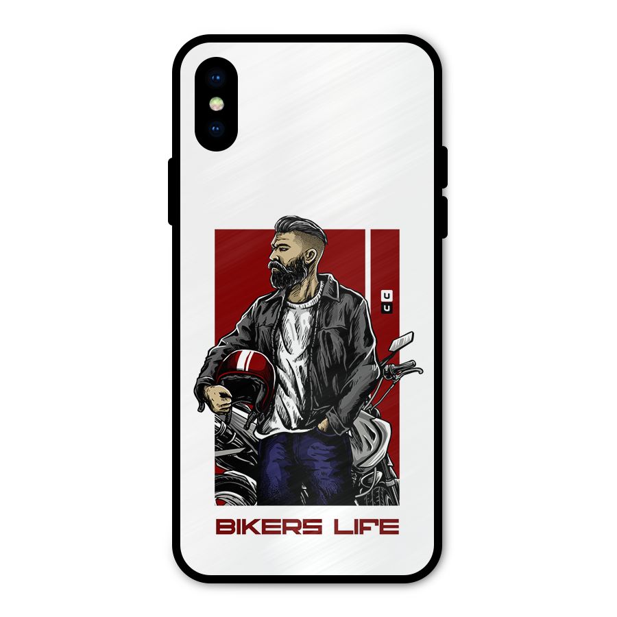 Biker Life Metal Back Case for iPhone XS