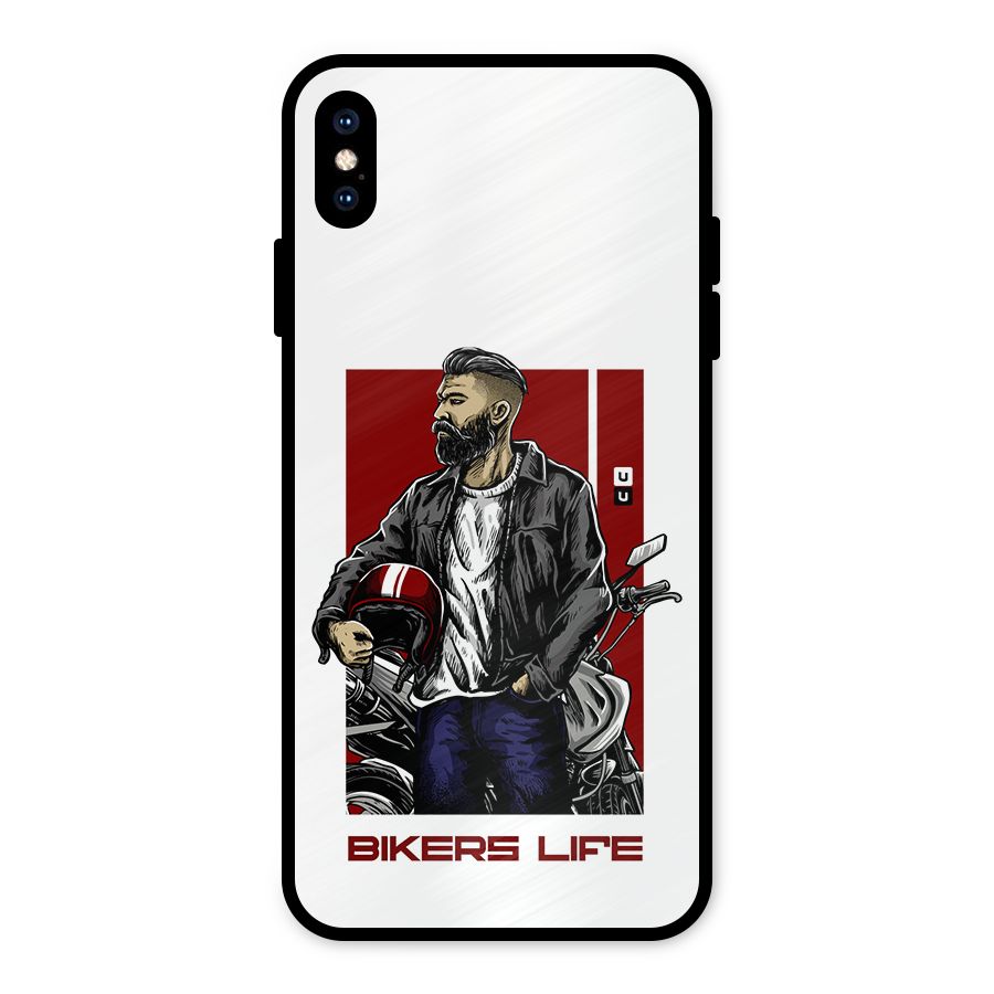 Biker Life Metal Back Case for iPhone XS Max