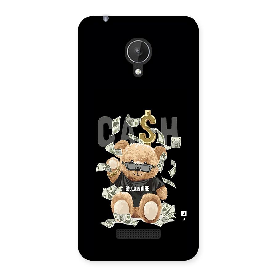 Billionaire Teddy Back Case for Canvas Spark Q380