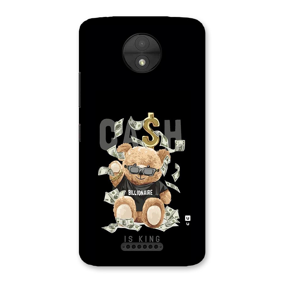 Billionaire Teddy Back Case for Moto C