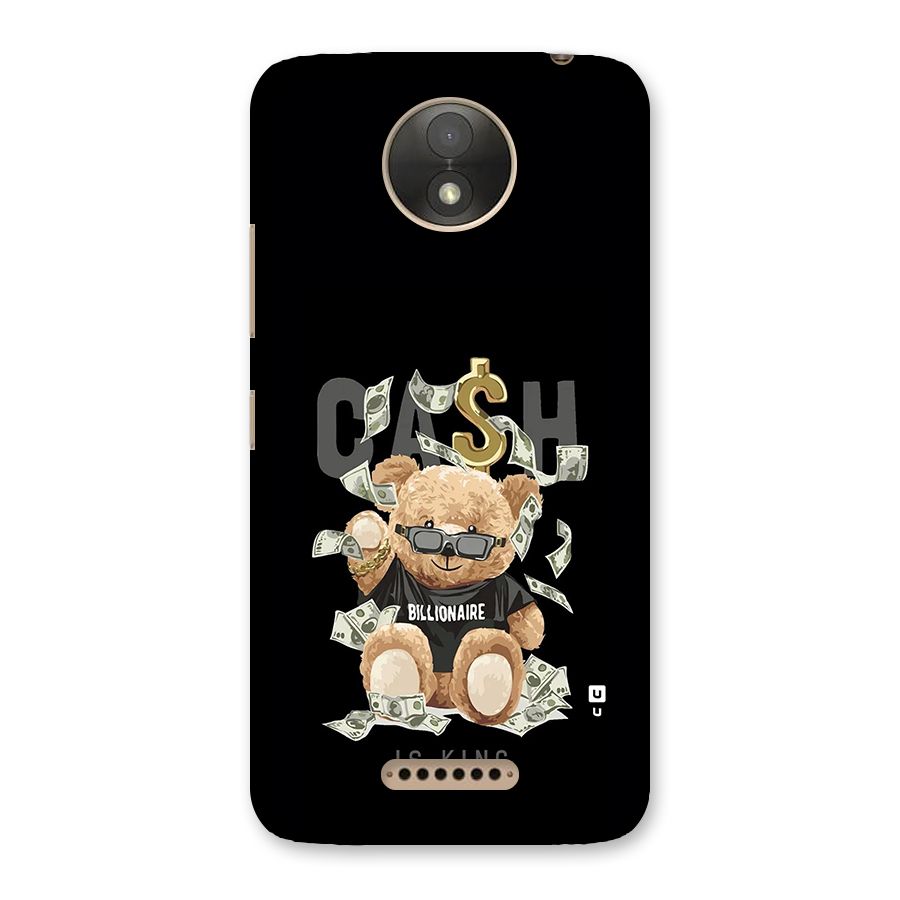 Billionaire Teddy Back Case for Moto C Plus