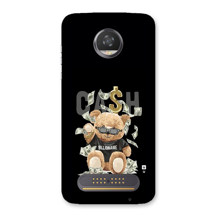 Billionaire Teddy Back Case for Moto Z2 Play