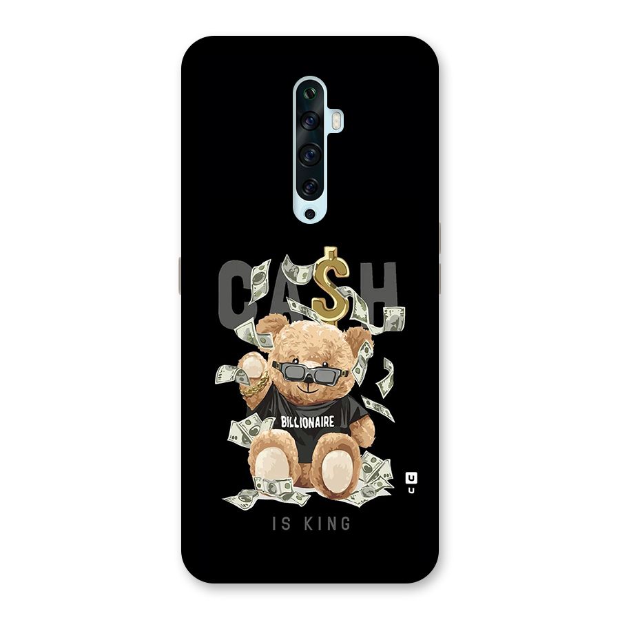 Billionaire Teddy Back Case for Oppo Reno2 F