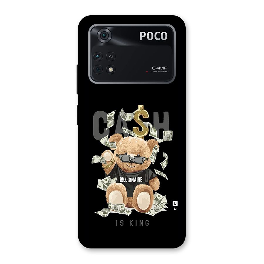 Billionaire Teddy Back Case for Poco M4 Pro 4G