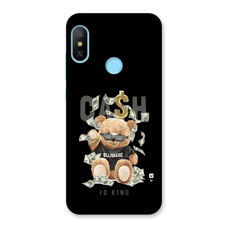 Billionaire Teddy Back Case for Redmi 6 Pro