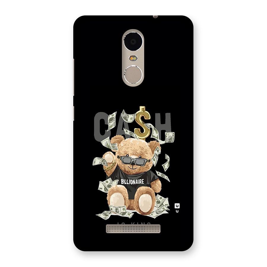 Billionaire Teddy Back Case for Redmi Note 3